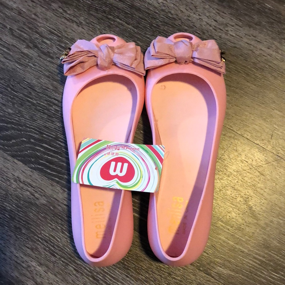 NWT Pink Melissa Flats